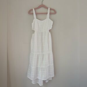 Girls white Abercrombie cut out dress size 9/10 worn twice